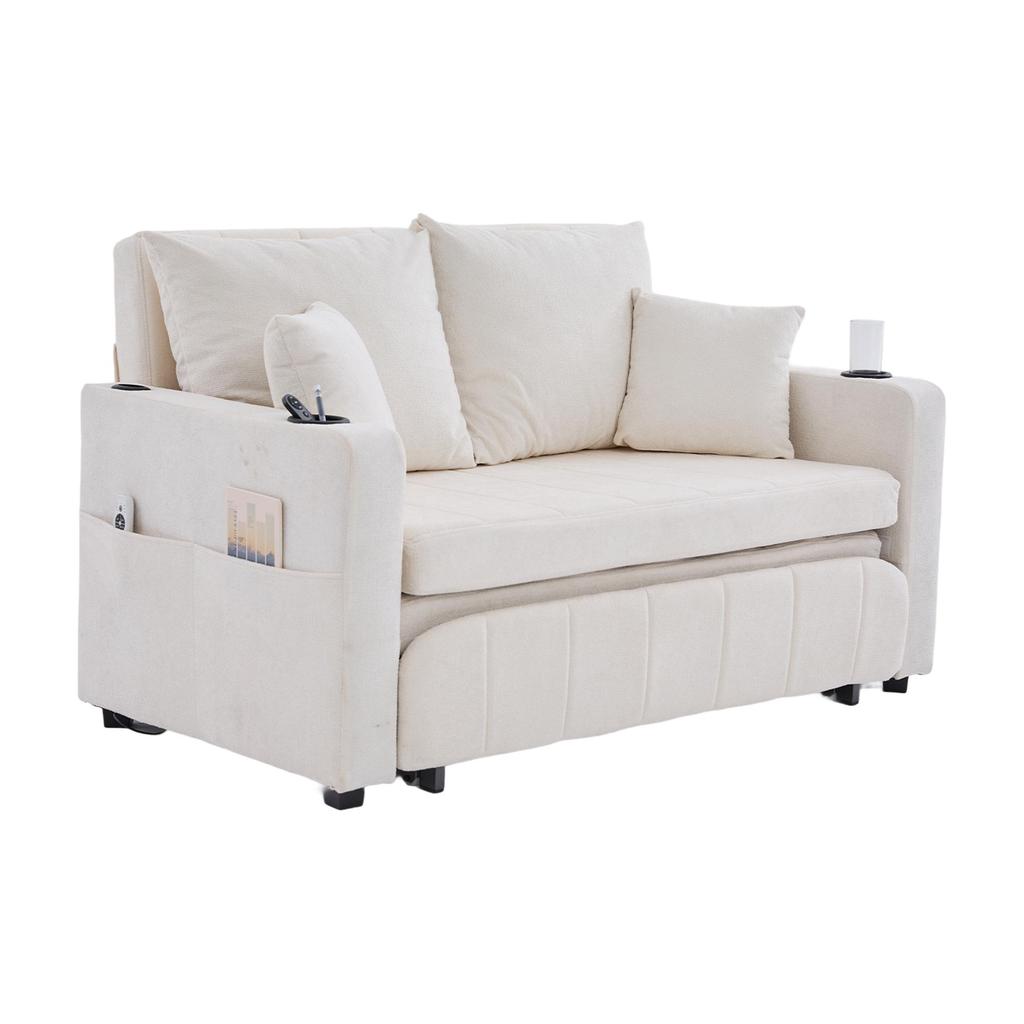 The multi-functional sofa, folding sofa, and small living room sofa , detachable and washable, storage bag, USB charging function