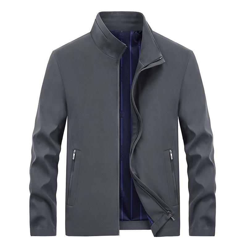 Куртка мужская весна и осень новый деловой повседневный свободный лацкан средний возраст тонкий мужской пальто топ