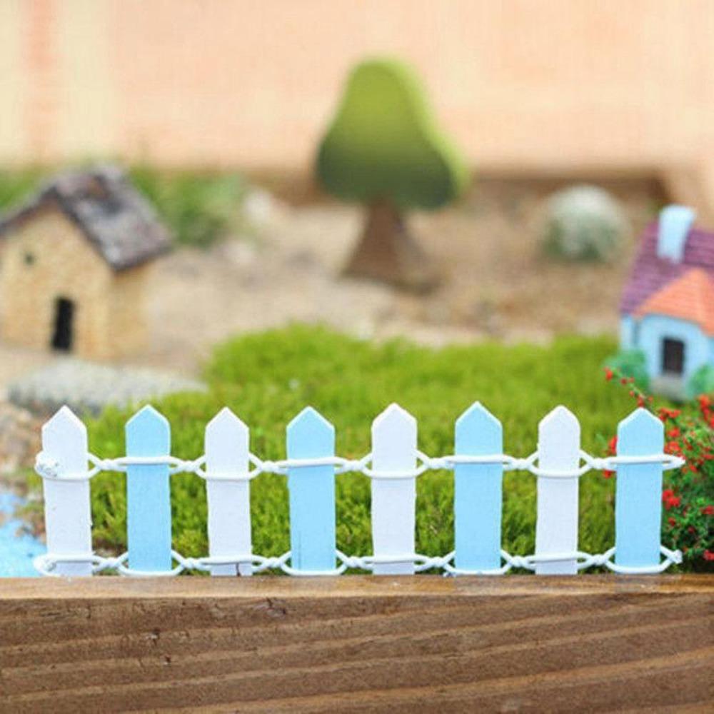 Cute Village House Miniature Garden Mini Bridge Stairs Craft Figurine Plant Pot Garden Ornament Miniature Fairy Garden Supplies