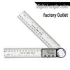Two-in-One Digital Angle Finder & Protractor - Black and White Woodworking Tool