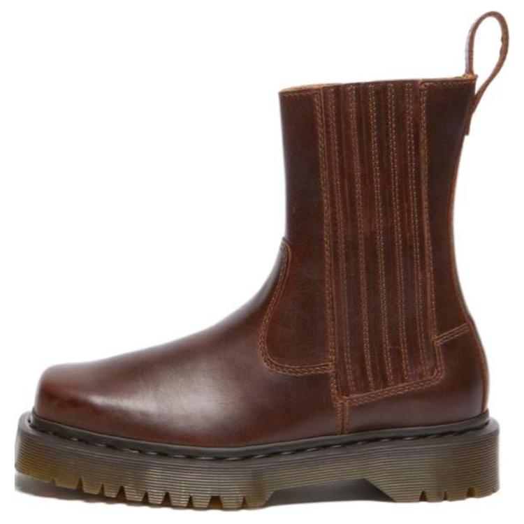 Dr. Martens Martin Stylish Versatile Commuter Ankle Boots Women Ankle Boots Brown 32143243