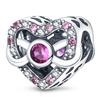 S925 Silver DIY Heart Shaped Charm Pendant Beads For Handmade Necklace Bracelet Jewelry Making Accessories