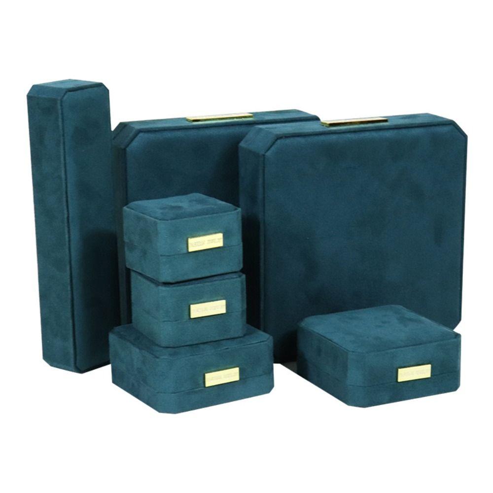 Octagonal Jewelry Display Holder Luxury Jewelry Storage Case Portable Ring Bearer Box Ring