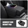 5-в-1 Органайзер на подлокотник автомобиля с держателем для стаканчика с салфетками, USB-портом для зарядки, подсветкой салона, усиливающая накладка для хранения в салоне для большинства автомобилей, портативный для автомобиля