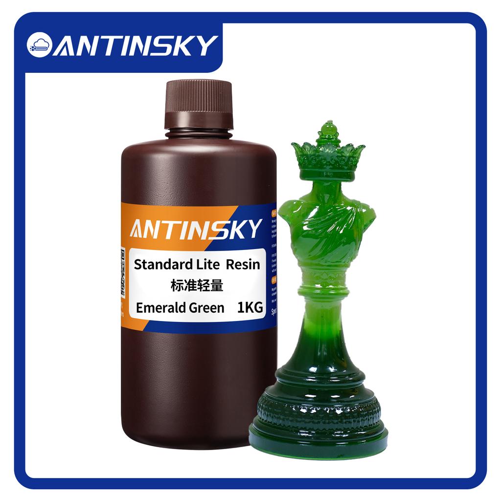 ANTINSKY Standard Lite 3D Printer Resin 405nm 1kg for Elegoo/Anycubic DLP LCD High Activity and Precision Low Shrinkage 3D Resin