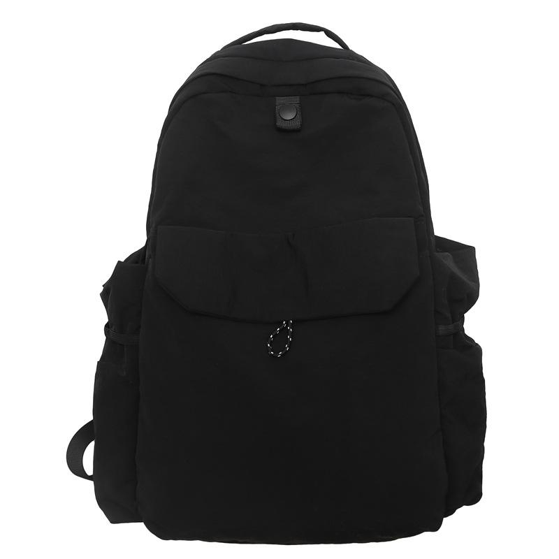 Однотонный рюкзак большой емкости для школьников, женский дорожный рюкзак, мужская компьютерная сумка
