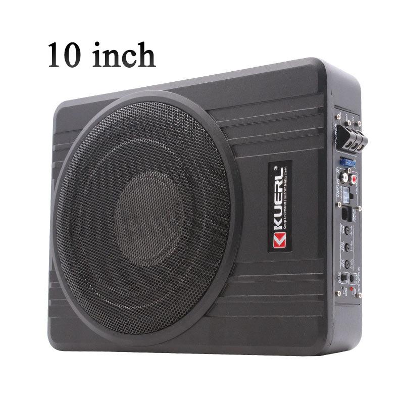 8/10-дюймовый автомобильный динамик 12 В, активный, высокой мощности, RMS 150 Вт, чистый бас, может располагаться под сиденьем, ультратонкий сабвуфер, модификация автомобильного аудио