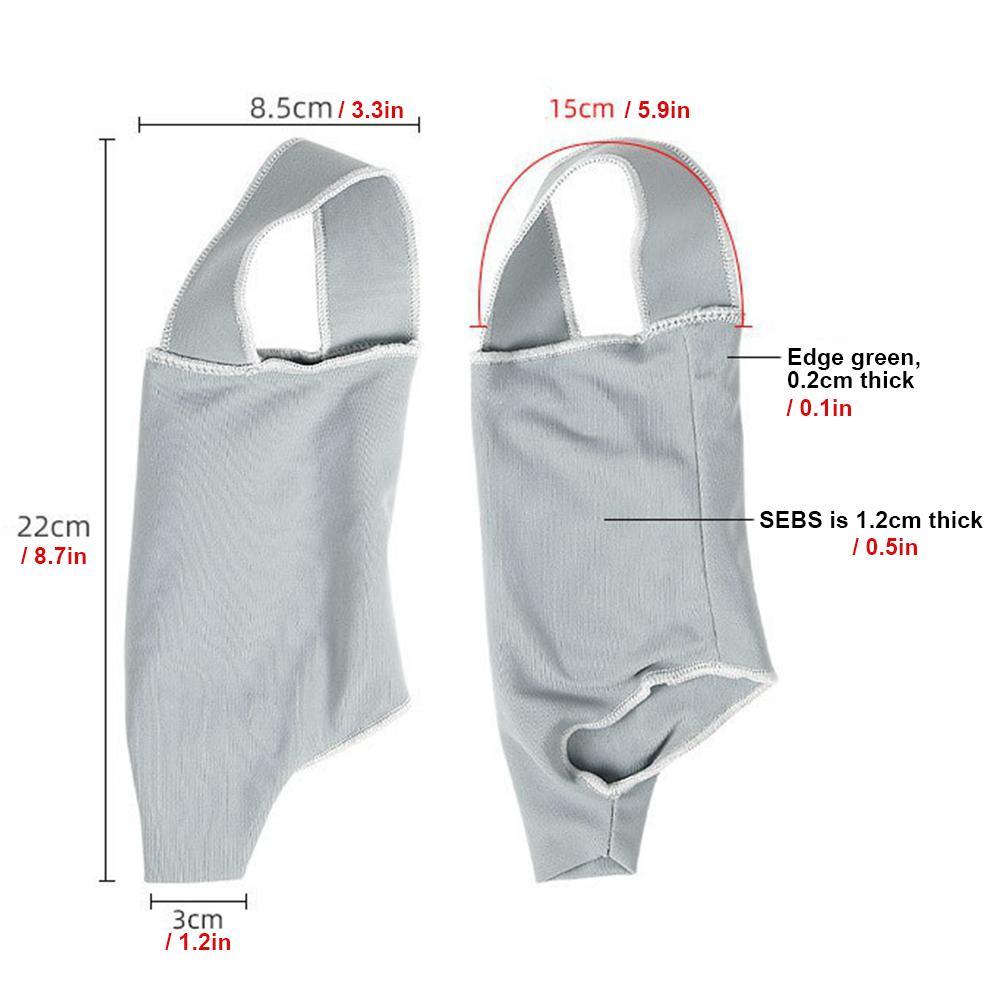 1 Pair 2 In 1 Arch Support Sleeve Brace Big Toe Hallux Valgus Corrector Ankle Arch Brace Wrap with