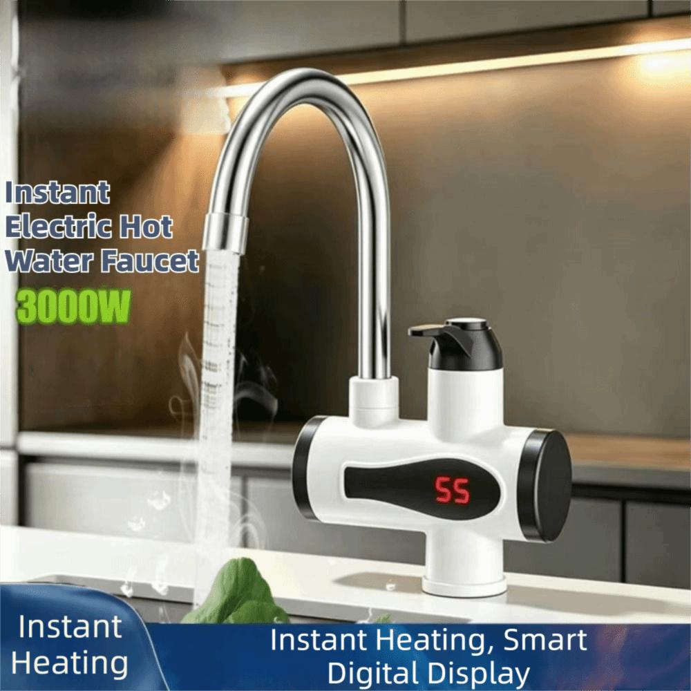 on-Demand Hot Water Electric Water Heater Tap 3000W Kitchen Faucet Heater  Household Use