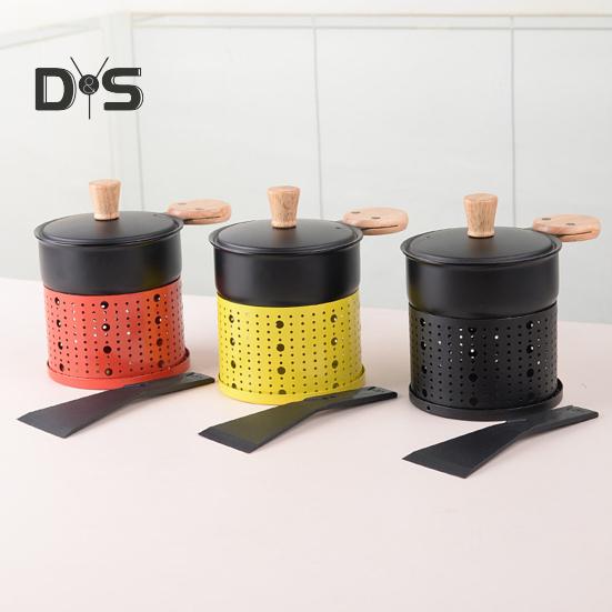 Портативная сырная печь с подсвечником и лопаткой, экономящая место, простая и элегантная плавильная печь для сыра, многофункциональная сковорода-жаровня