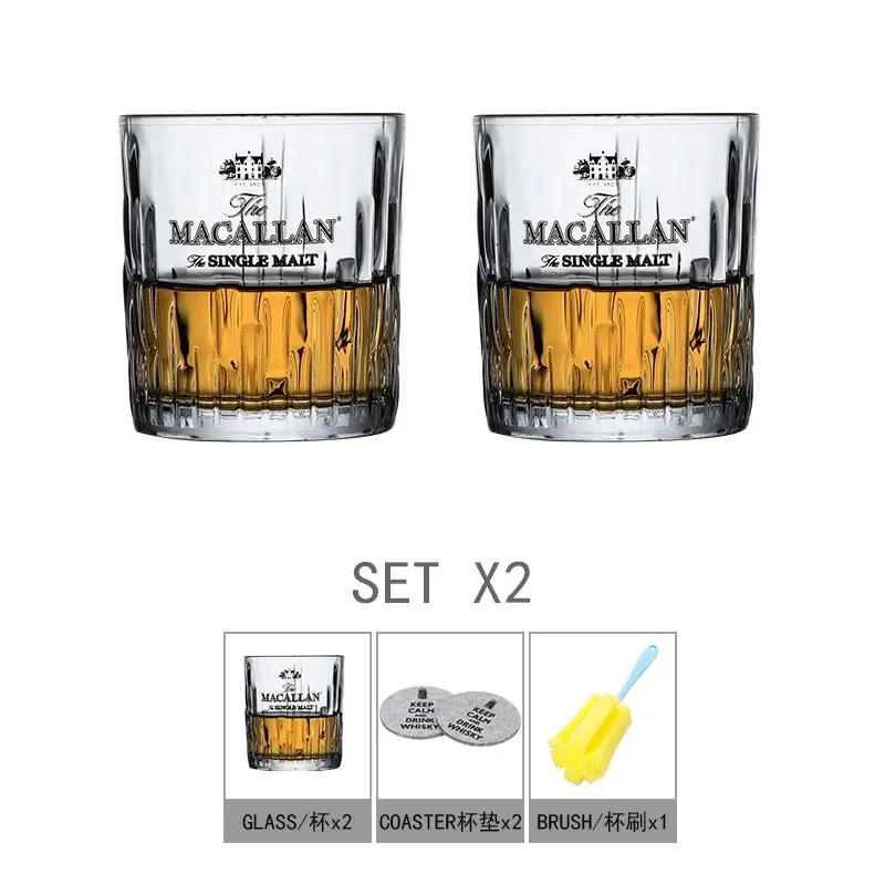 Macallan Private Collection Хрустальный бокал для виски Граненый стакан для виски с камнями Произведение искусства Бокал для вина для любителей виски