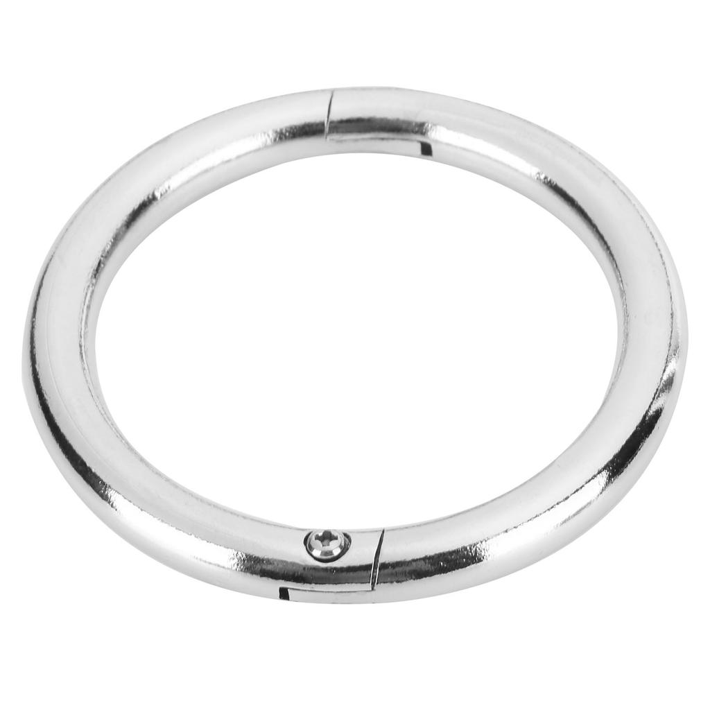 Металлическое кольцо для носа быка и коровы, хромированное, для сельскохозяйственных животных, крупного рогатого скота, ветеринарного аксессуара