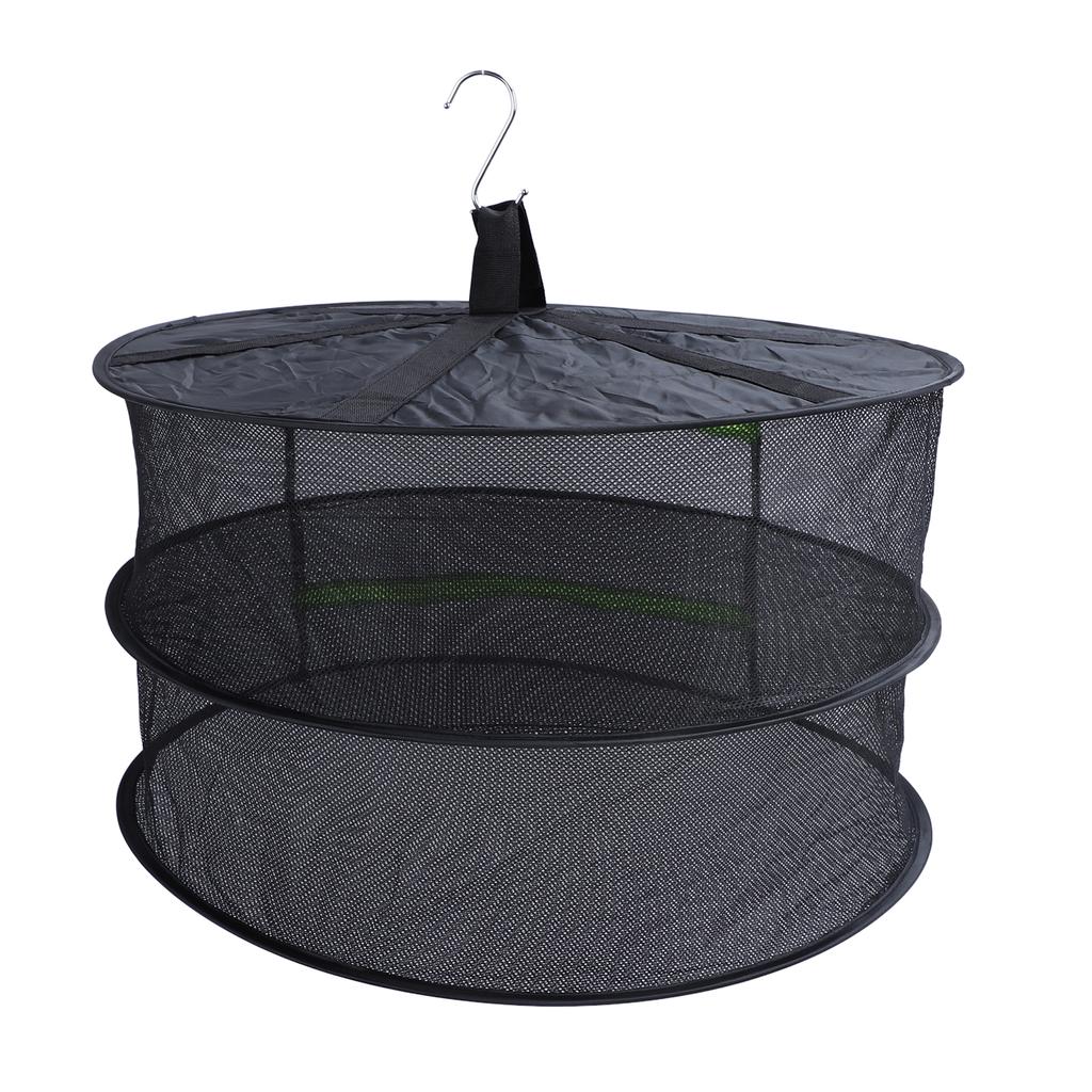 Стойка для сушки трав с застежкой-молнией, многослойная многоцелевая подвесная сетка для сушки растений для выращивания