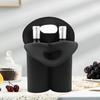 Neoprene Double Wine Tote Bag Reusable Carrier Cooler for 2 Standard 750ml Bottles Wine Bottle Gift Bags for Travel Picnic Wedding