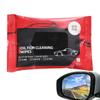 1 Bag Car Glass Oil Film Removal Wipes Cleaning Wipes Windshield Glass Cleaner Wipes Compact Portable Dusting Wipes for Cars