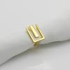 Party Accessories Geometric Gifts Girls Trendy Finger Rings Hollow Ring Rectangular Open Ring