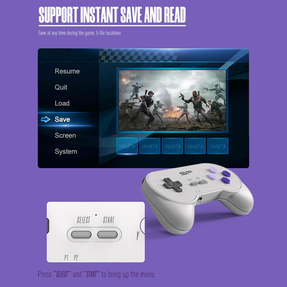 Игровая приставка DATA FROG Y2 SF TV HD со встроенными 900 играми и 2 беспроводными игровыми контроллерами