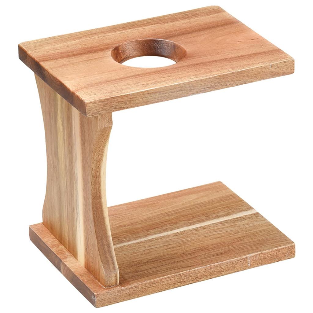 KOYO Coffee Drip Stand, Cafe Coffee Drip Equipment, Stylish Dripper, Approx. 21cm Wide, Made of Acacia Wood, Natural Wood, T1316005