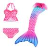 Mermaid for Swimming Girls Swimsuit Princess Bikini Set Bathing Suit Swimmable Costume