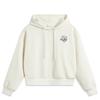 Li Ning Sports Lifestyle Series Lettered Hooded Long Sleeve Sweatshirt Women Sweatshirt Off-White AWDU686-1