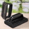 Flat Steel Wire Pool & Grill Cleaning Brush with Handle for Outdoor Barbecue