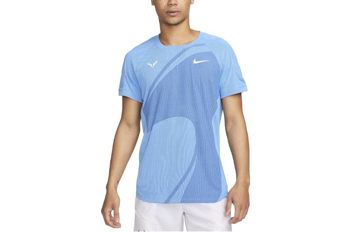 Nike Футболки мужские синие с круглым вырезом умеренного прямого кроя DV2877-412