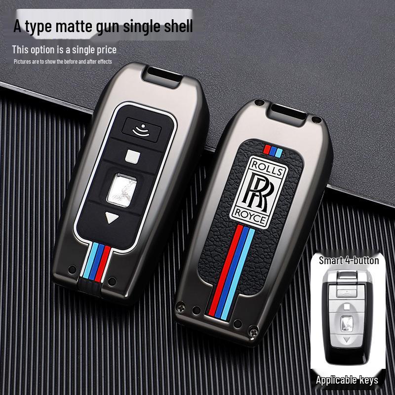 Metal Key Case for Rolls-Royce: Ghost, Cullinan, Phantom, Wraith, Dawn