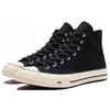 UNDEFEATED x Converse Chuck 70 Chuck Taylor All Star Шнуровка Круглый носок Высокие парусиновые кеды Унисекс Черный