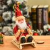 Sitting Festival Party Kids Toys Desktop Santa Claus Doll Christmas Tree Accessories Xmas Ornament