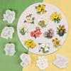 Силиконовая форма для помадки Flower Series, легко моется, подходит для микроволновой печи, украшения шоколадного торта Flower Fondant, инструменты для выпечки