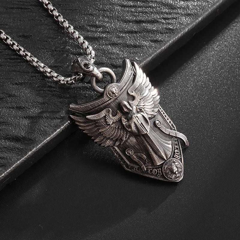 Ретро Кельтский Узел Крест Кулон Персонализированный Мужской Очарование Амулет Ожерелье Ретро Скандинавские Ювелирные Изделия