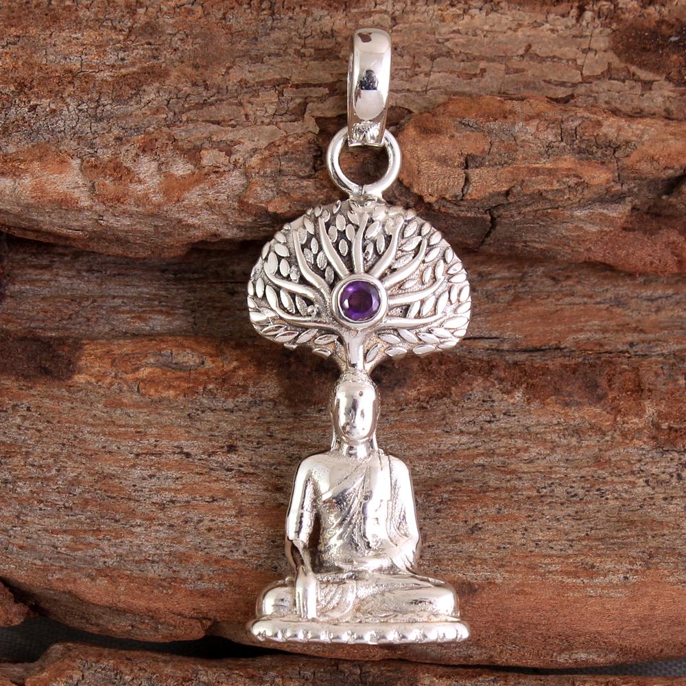 Синий топаз, перидот, аметист, сердолик, гранат, цитрин, подвеска Будды, стерлинговое серебро 925 пробы, очаровательные ювелирные изделия