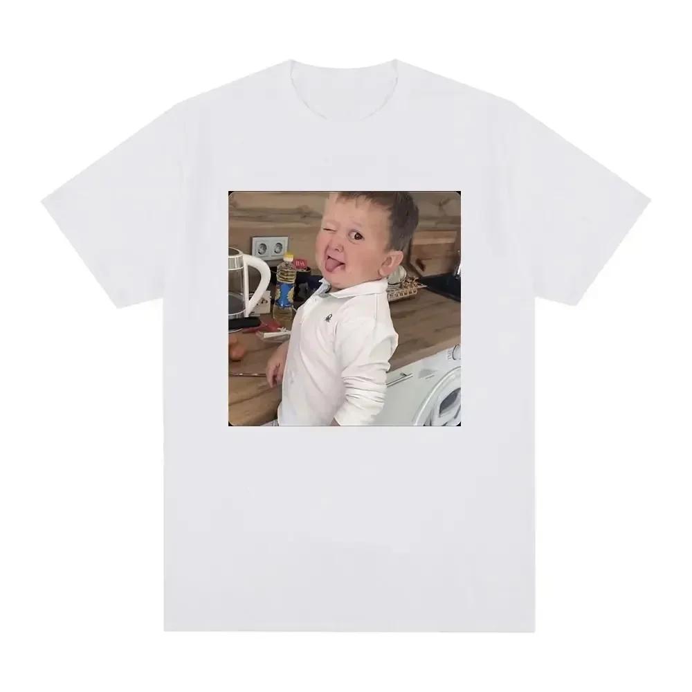 2024 Hasbulla Fighting T Shirt Mini Khabib Blogger T-Shirt Crew Neck Men Tees Retro Tops Funny Graphic Women T Shirt Streetwear