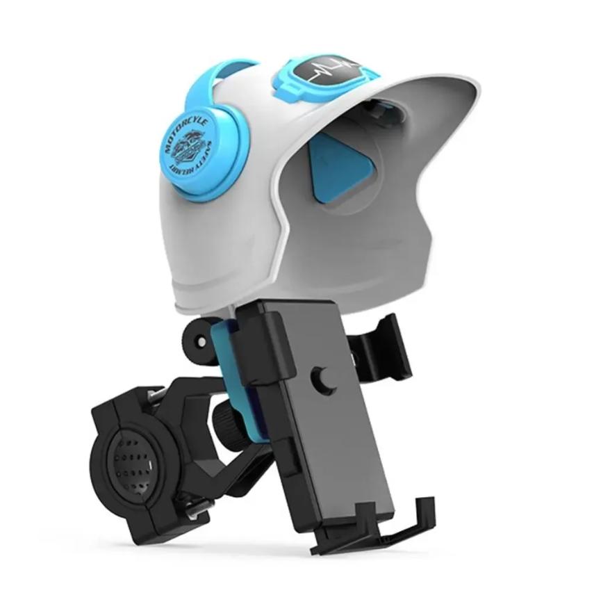 2025 Trending Mini Helmet Bike Phone Mount Bracket High Quality Portable Electric Motorcycle Phone Holder Sun Shade Waterproof
