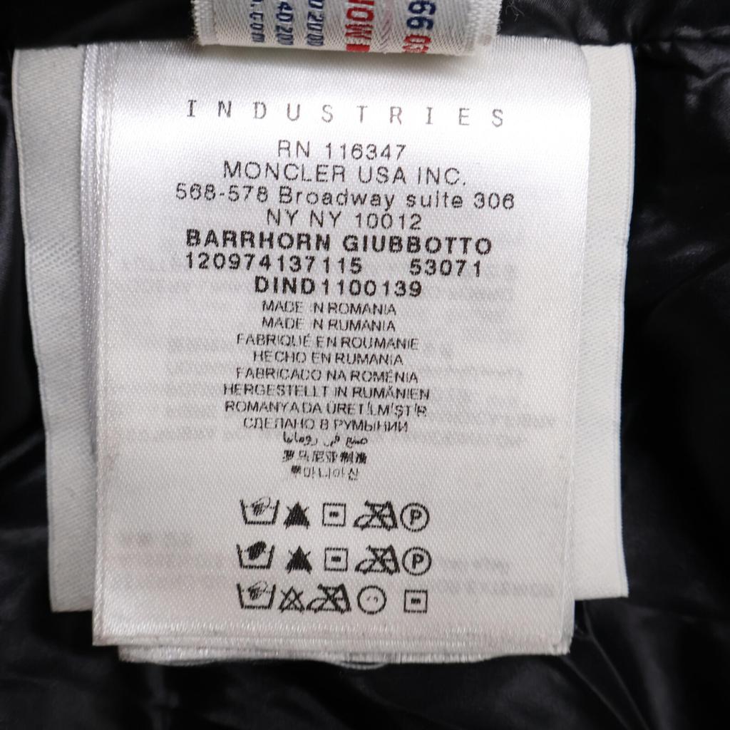 Moncler GRENOBLE BARRHORN Down Jacket Jacket 4 blackUsed