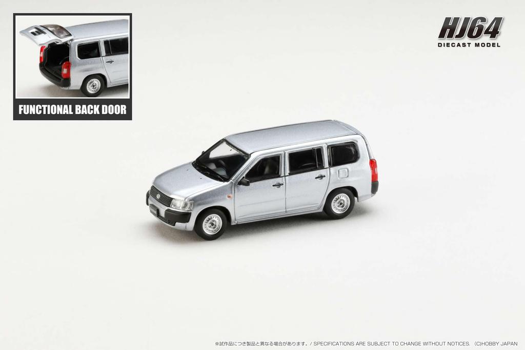 HJ64 Масштаб 1/64 Toyota Probox Van DX Серебристый металлик (Готовый продукт)