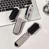 Compact Folding Air Cushion Comb & Mirror Duo – Mini Massage and Portable Haircare Essential.