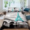 Eiffel Tower Paris Theme Comfortable Duvet Quilt Cover Pillowcase Bedding Set Children Bedroom Decoration Home Textile