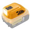 Адаптер аккумулятора DCB090 для зарядного устройства DEWALT 14,4 В/20 В MAX USB + Type C