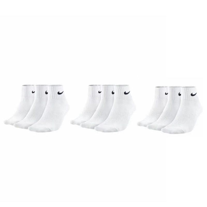 Nike Носки-носки унисекс [3 пары] Белые SX4706-101