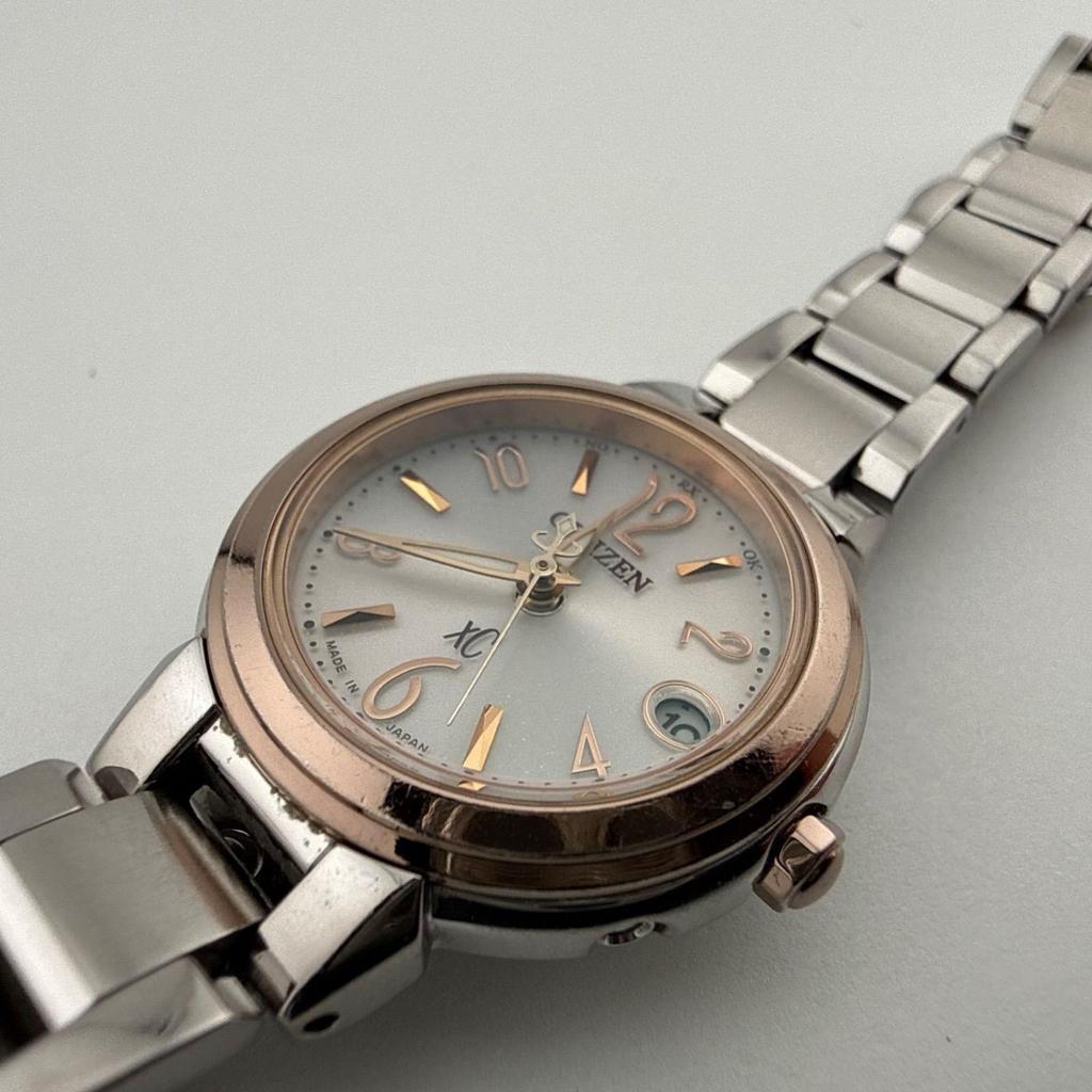 Б/У ЧАСЫ CITIZEN Citizen XC Cross Sea H058-T017487 Женские Радио-Солнечные Рабочий Продукт [S48]