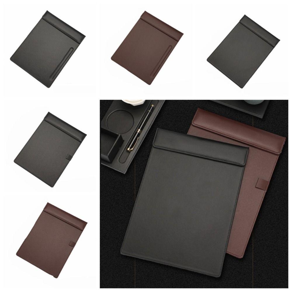 PU Leather Paper Folder Magnetic Writing Pad Letter Size Writing Board  Nurses