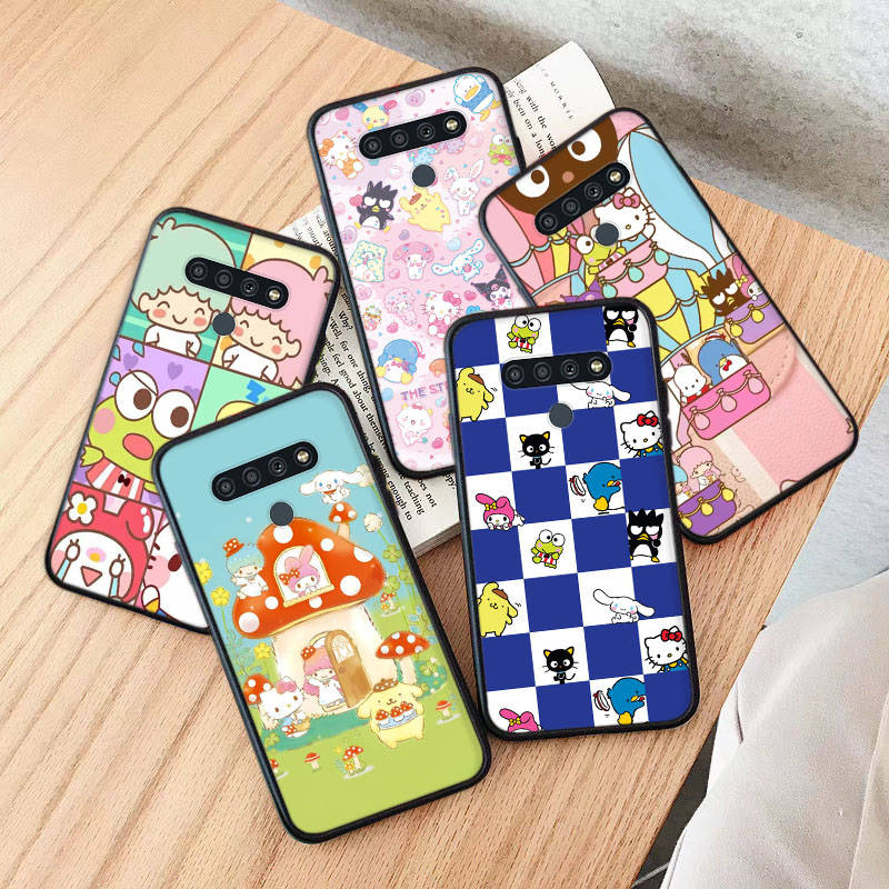 AH46 Sanrio Cartoon черный чехол для Samsung Note 20 Lite S24 Ultra S23 S22 A05 A06 A11 A71 A15 A16 A13 A24 A25 A33 A52 A53 M55 M35 Sofe Cover