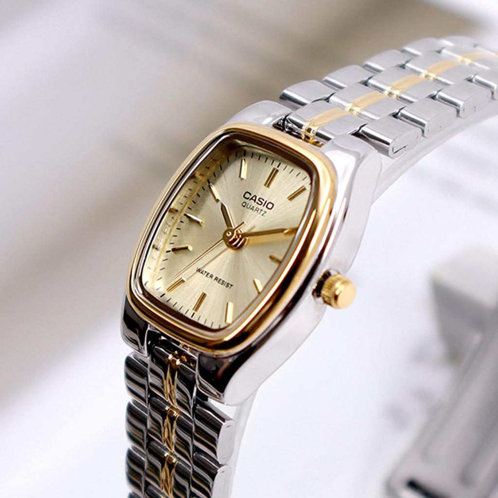 Casio Женские классические официальные часы с квадратным и круглым циферблатом, минеральное стекло, 5 цветов