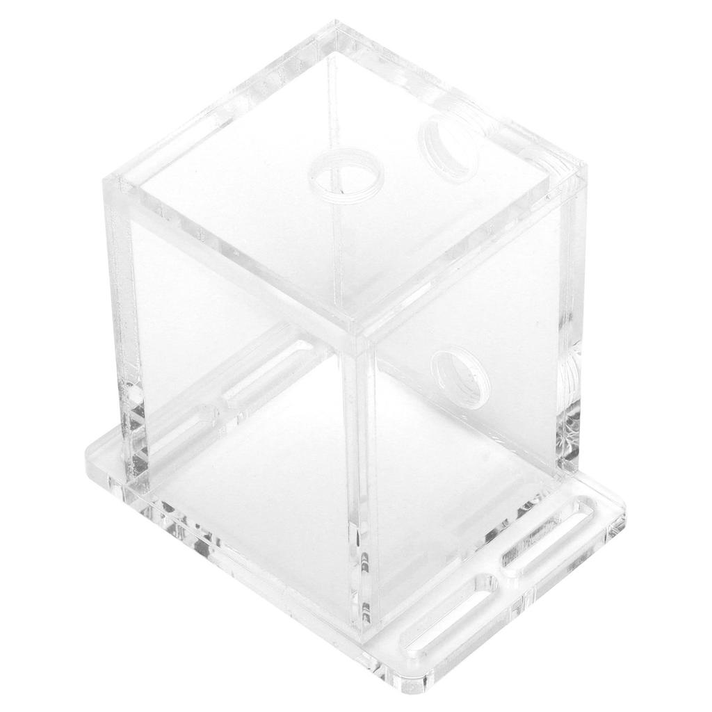 Acrylic Water Tank GQSXT3 Fully Transparent 3 Holes Water Cooler with Extension Fixation for Computer CPU