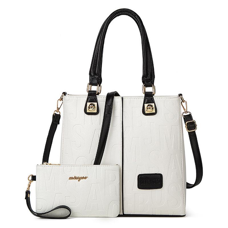 Новая модная женская сумочка, сочетающая цвета, наплечная сумка, сумка "мать и дитя", рельефная вместительная сумка-мессенджер, сумка на запястье