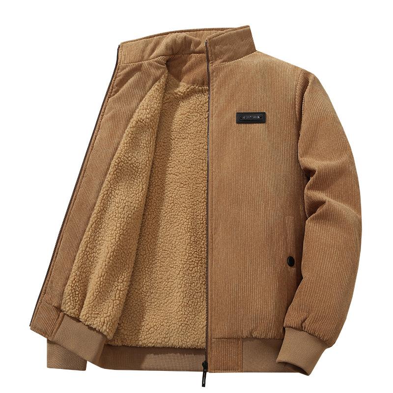 Вельветовая простая осенняя куртка Joker, молодежное мужское повседневное пальто в стиле ретро