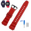 Силиконовый Ремешок Для casio AQS810W SGW300H MRW200H AEQ110W AE1000W WS200H W800H W216H W-215 Резиновый Спортивный Браслет 18мм