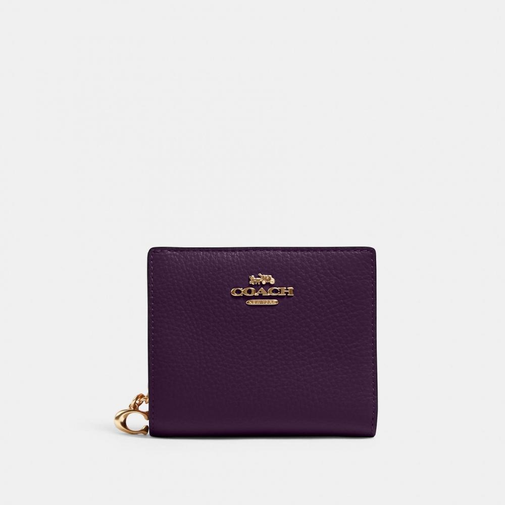 Coach Coach Snap Wallet Gold Black