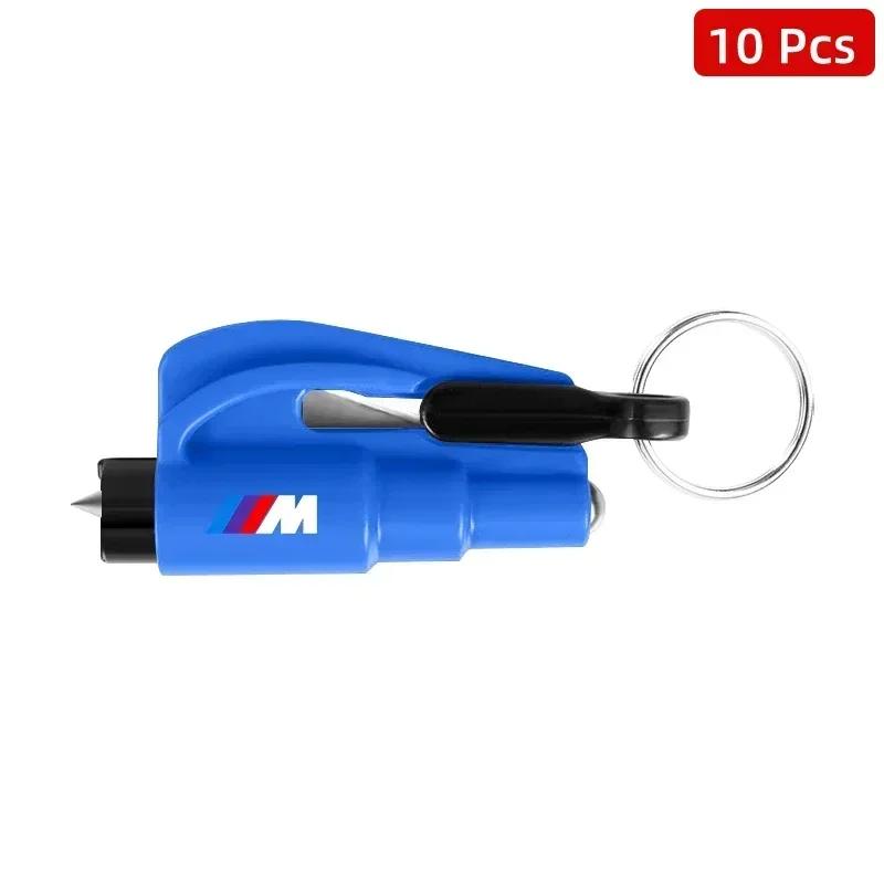 10pcs 2-in-1 Car Safety Hammer Auto Emergency Glass Window Breaker Car Tool BMW 320i 325i 320Li 325Li 330Li X7 X3 X4 X5 X6 E39